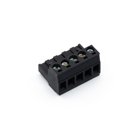 Černý šroubovací svorkový konektor 5pinový