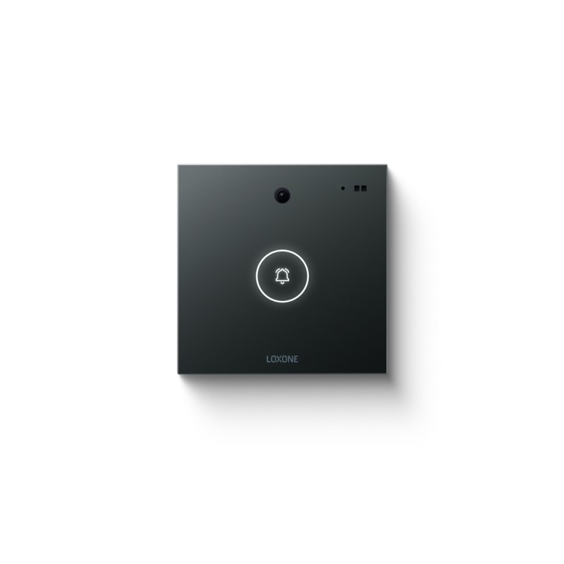 Intercom antracitová