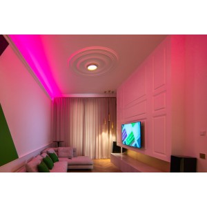 Stropní LED světlo RGBW Tree zlatá