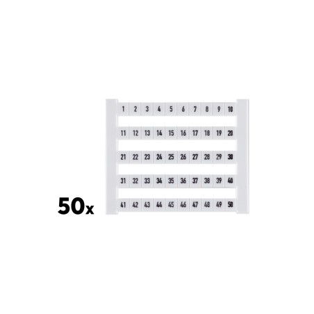Popis pro svorkovnice DEK 1-50 (50 ks)