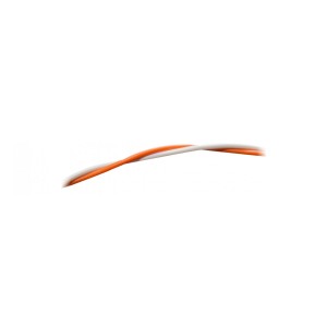 Dvoužilový kroucený kabel oranžová/bílá (100m)