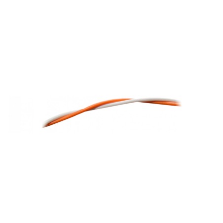 Dvoužilový kroucený kabel oranžová/bílá (100m)