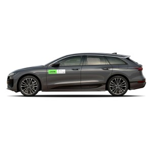 Samolepka na auto logo a Halo zelená obdélníková