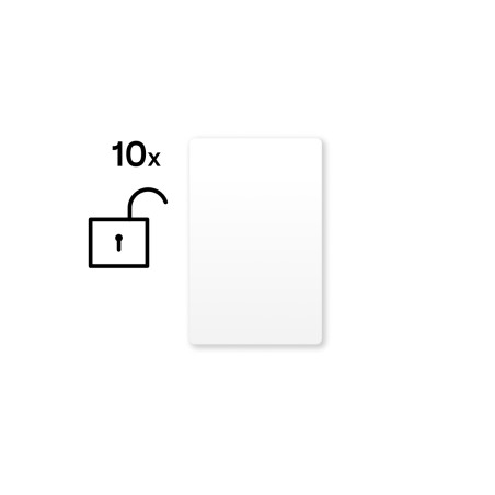 Nešifrované NFC Smart Cards bílá (set – 10 ks)