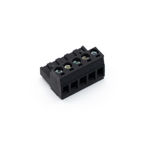 Černý šroubovací svorkový konektor 5pinový