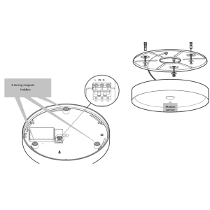 Stropní LED světlo RGBW Air antracitová