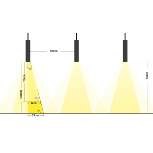 Závěsné světlo RGBW Tree antracitová