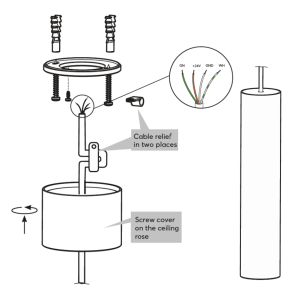 Závěsné světlo RGBW Tree antracitová