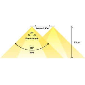 LED Spot WW PWM antracitová
