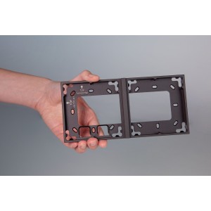 Intercom antracitová