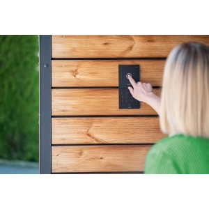 Intercom antracitová