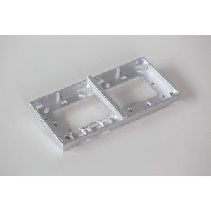 Montážní rámeček 1 modul stříbrná