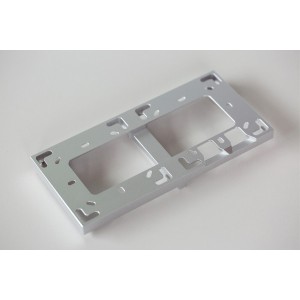 Montážní rámeček 1 modul stříbrná