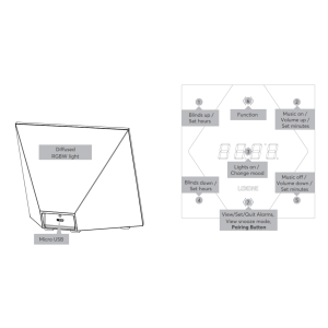 Touch Nightlight Classic Air zlatá