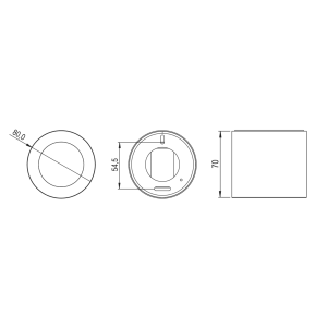 Příložný LED Spot RGBW Tree antracitová