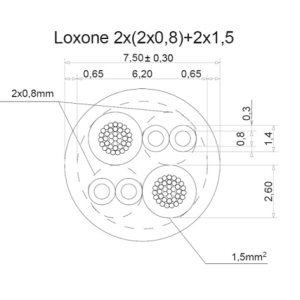 LOXONE Tree kabel (200 m)