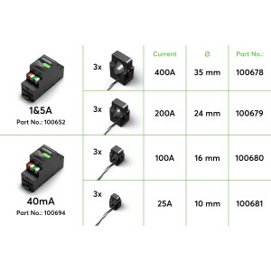 5A Proudový transformátor 200 A 24 mm (3 ks.)