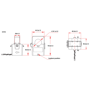 5A Proudový transformátor 200 A 24 mm (3 ks.)