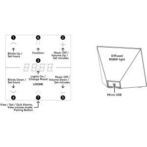 Touch Nightlight Air šedobílá