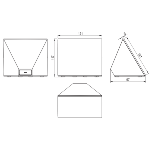 Touch Nightlight Air zlatá