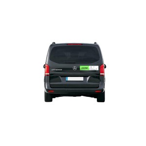 Samolepka na auto logo a Halo zelená obdélníková