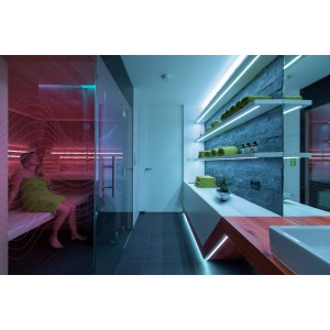 5m LED pásky (laditelná bílá) - IP65 (proti tryskající vodě)