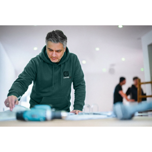 Volnočasová mikina pánská S tmavě zelená