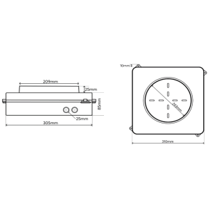 Concrete Backbox for 7 Install Speaker